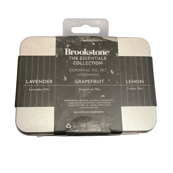 Brookstone Essential Oil Set 3-Pack Lavender Lemon Grapefruit Oils Aromatherapy - Picture 2 of 5